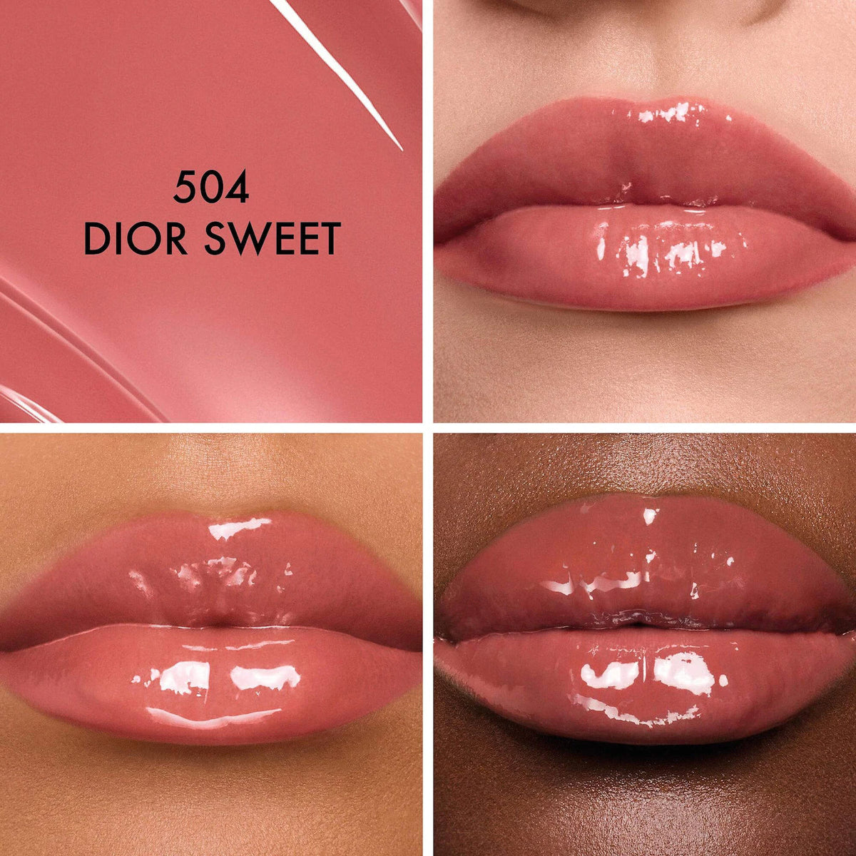 Dior Addict Glass Lipstick Ultra-Shine Hydrating Lip Gloss Stick | 504 Dior Sweet