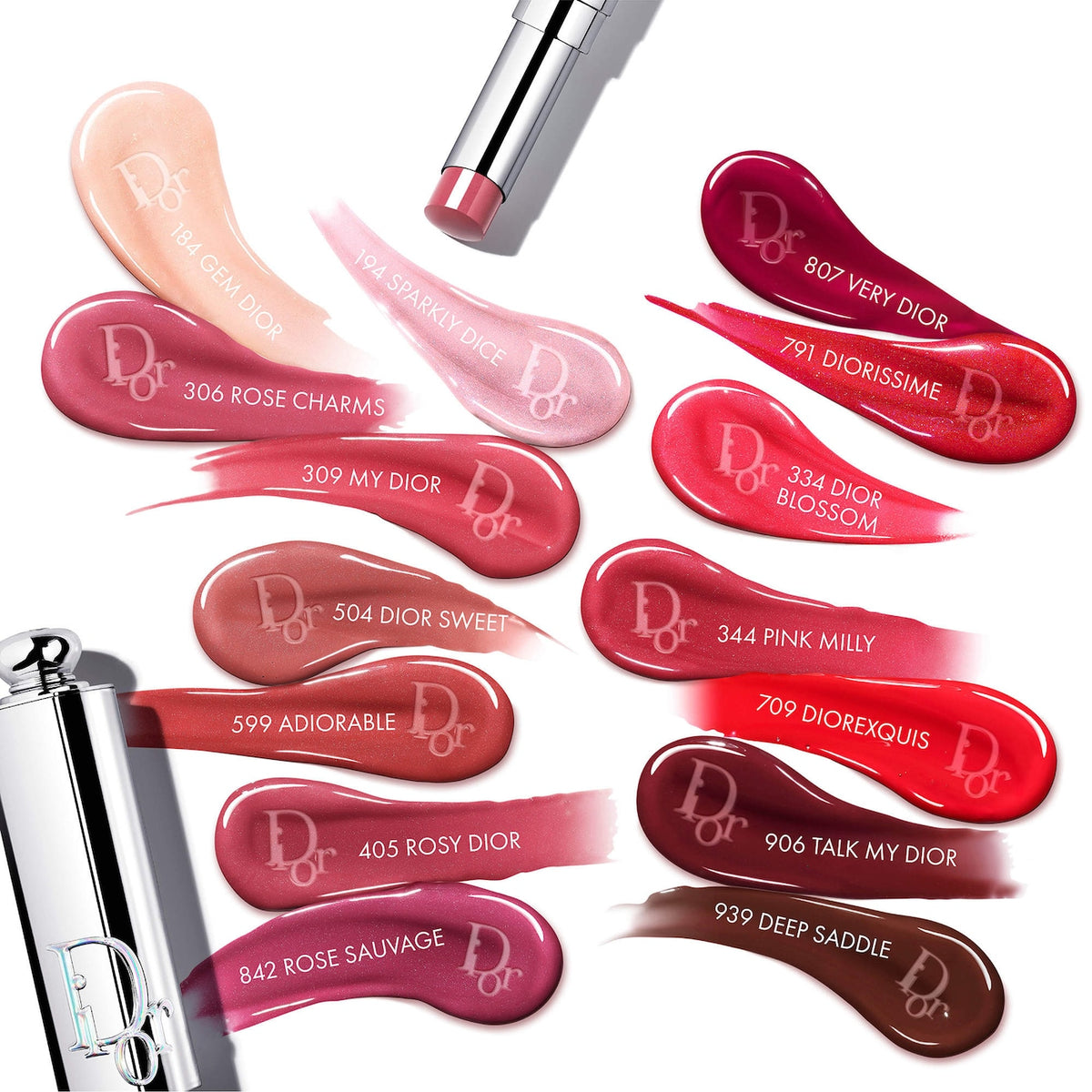 Dior Addict Glass Lipstick Ultra-Shine Hydrating Lip Gloss Stick | 194 Sparkly Dice