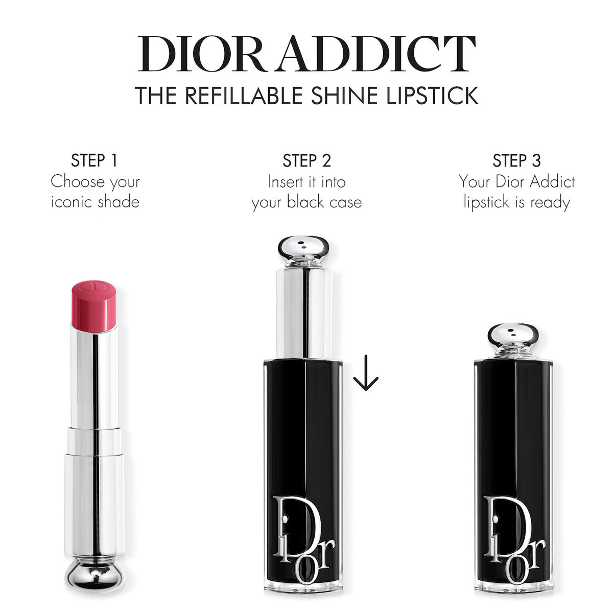 Dior 426 Rodeo Dior Addict Shine Lipstick | 862 Dio(r)evolution – Cosmetics Paragon