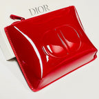 Dior Red Patent Leather Cosmetics Pouch