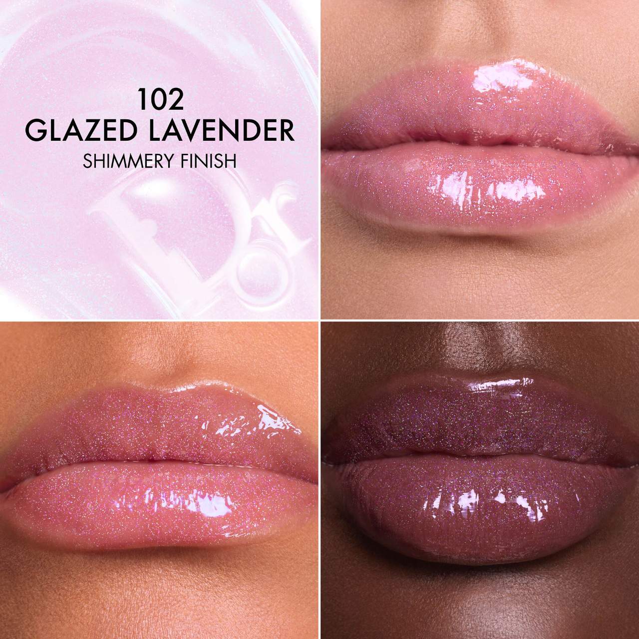 Dior Lip Glow Butter Hydrating Gloss Balm | 102 Glazed Lavender