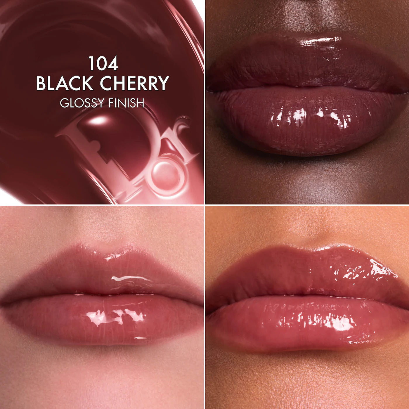 Dior Lip Glow Butter Hydrating Gloss Balm | 104 Black Cherry