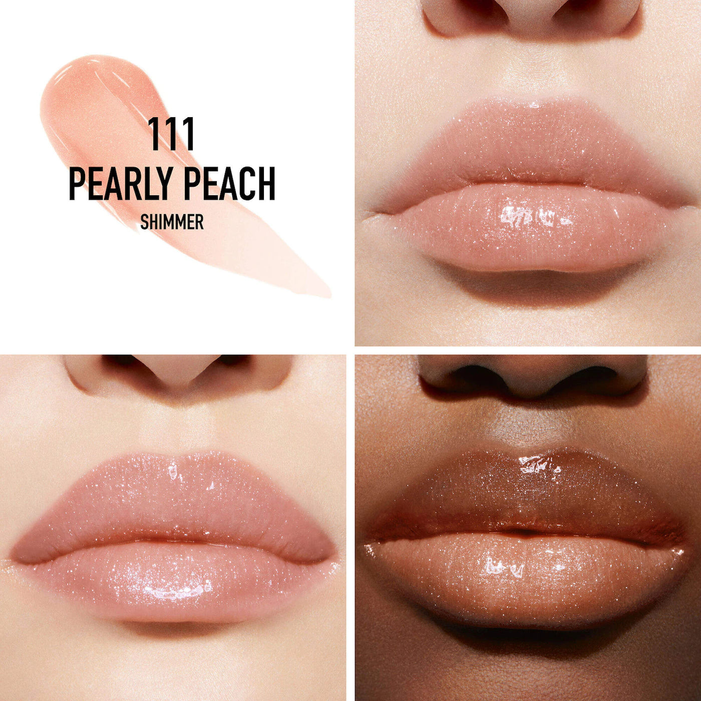 Dior Addict Lip Maximizer Plumping Gloss | 111 Pearly Peach - Shimmer