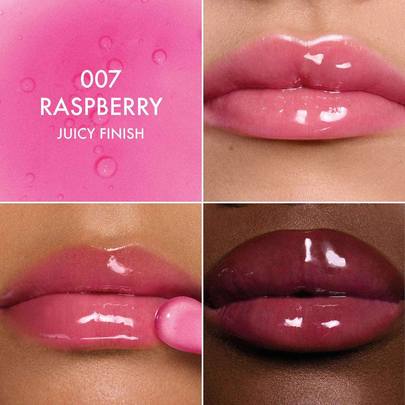 Lip Glow Oil Hydrating High-Shine Gloss | 007 Raspberry (Juicy Finish)