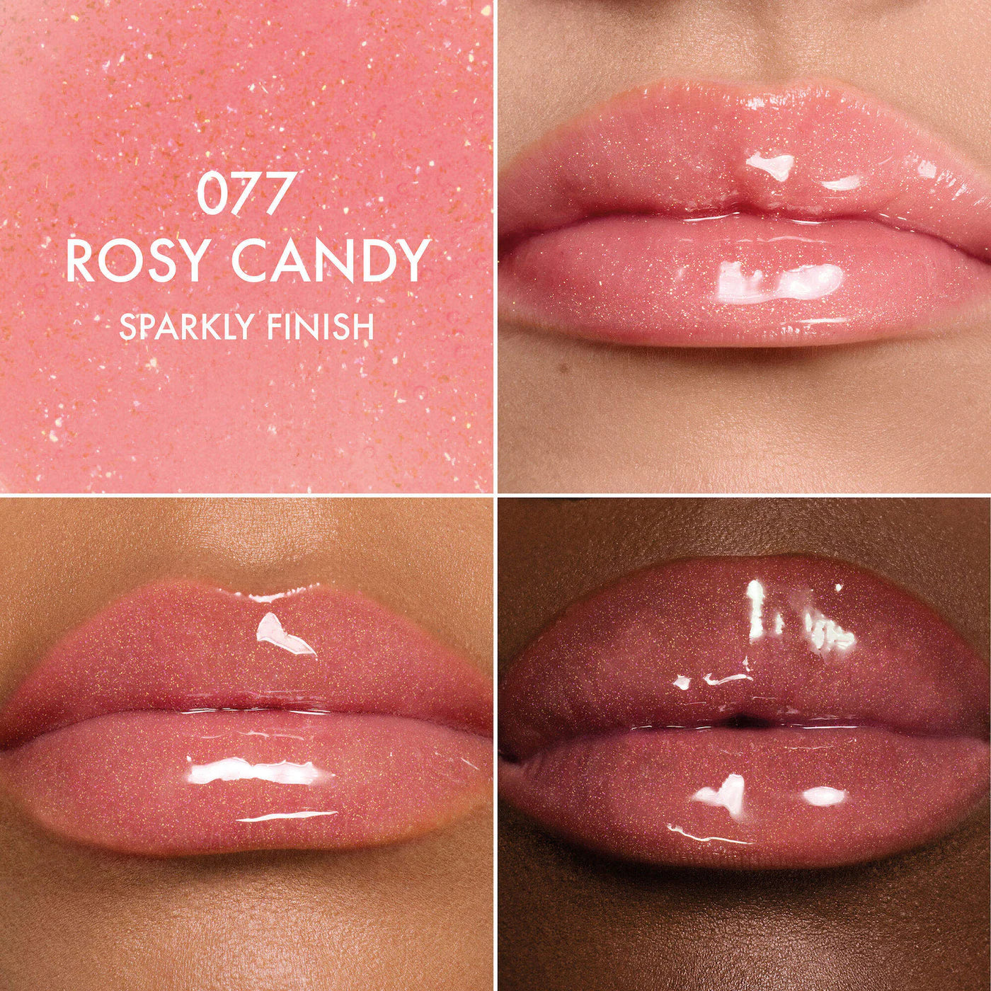 Dior Lip Glow Oil Hydrating High-Shine Gloss | 077 Rosy Candy (Sparkly Finish)