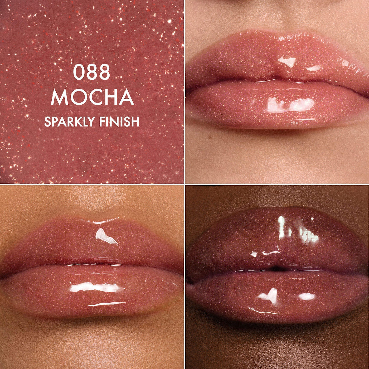 Lip Glow Oil Hydrating High-Shine Gloss | 088 Mocha (Sparkly Finish)