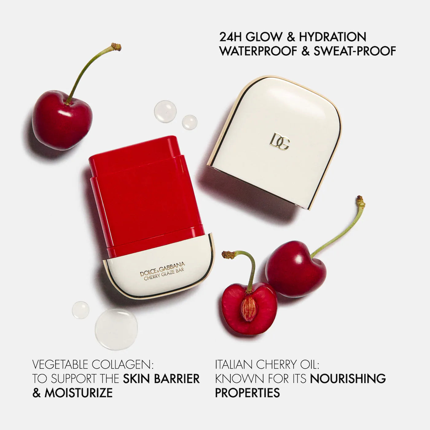 Dolce & Gabbana Cherry Glaze Bar Blush | 01 Demure Rose