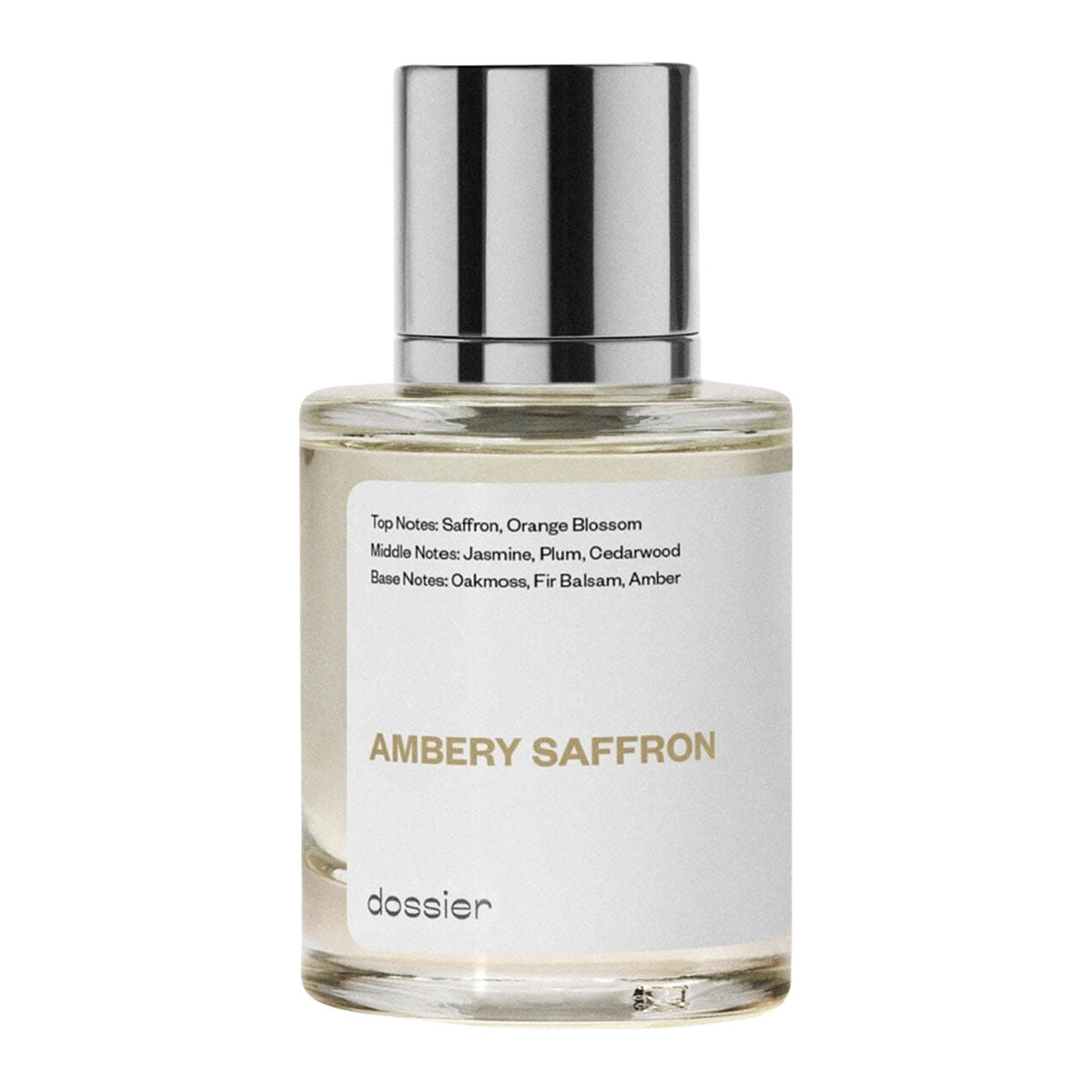 Dossier Ambery Saffron Eau de Parfum Inspired by MFK's Baccarat Rouge 540 50 ml
