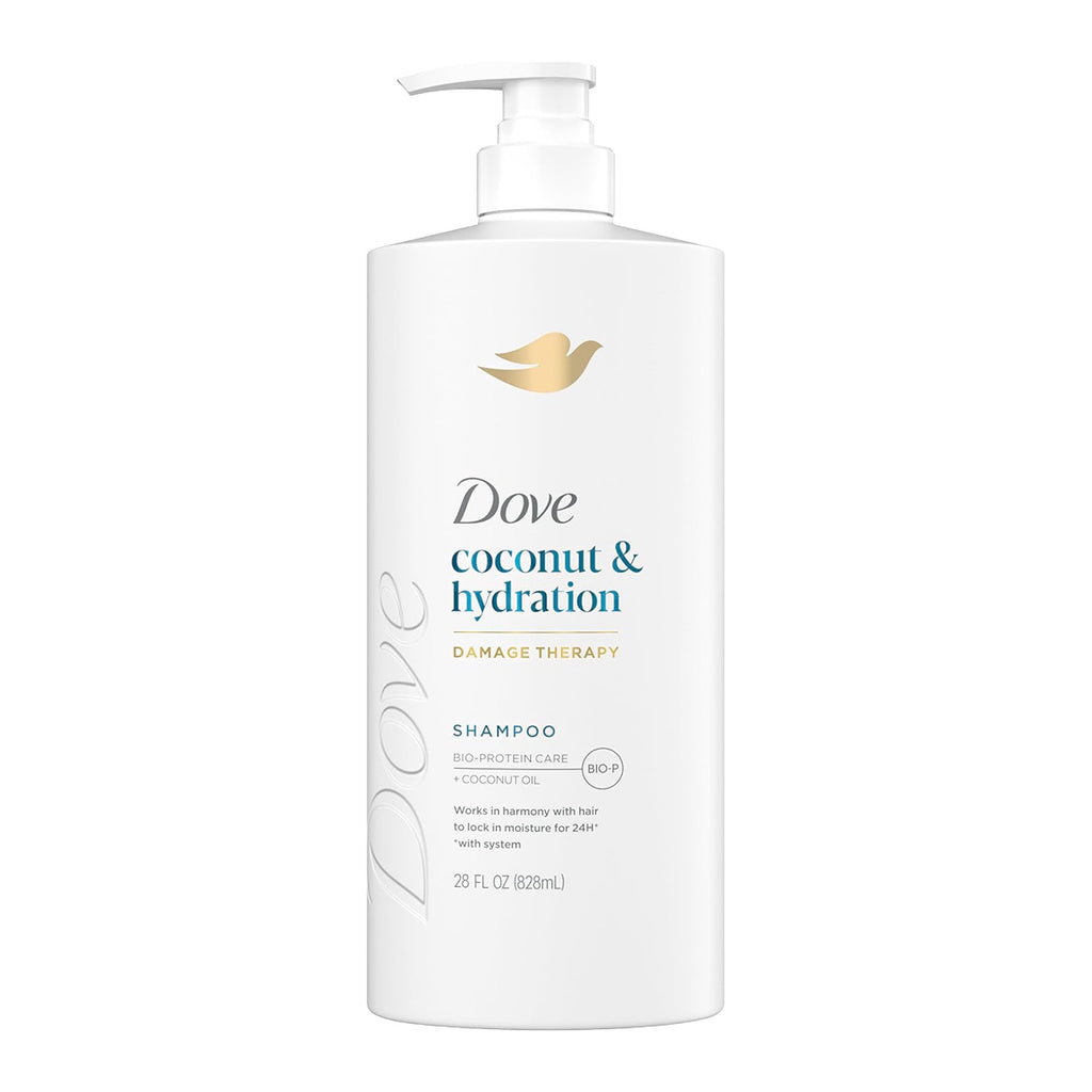 Dove Coconut & Hydration Shampoo for Dry Hair with Coconut Oil 828 ml / 28 oz