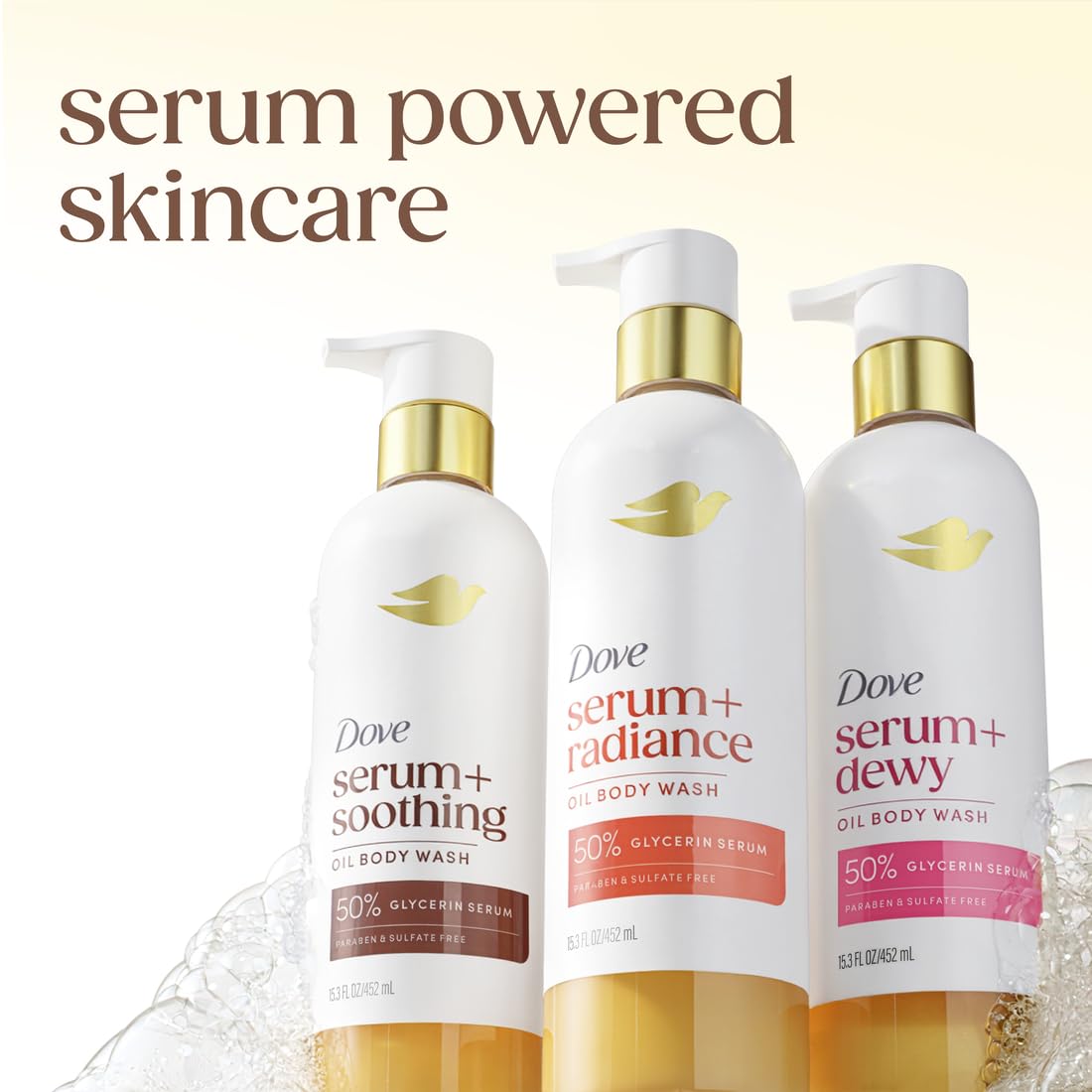 Dove Serum+ Dewy Oil Body Wash 452 ml / 15.3 oz
