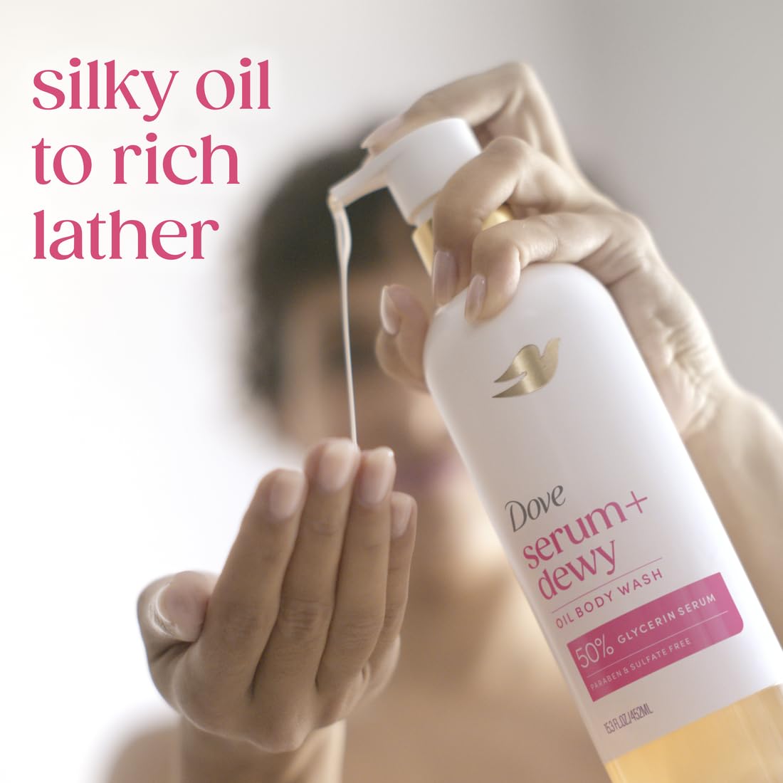 Dove Serum+ Dewy Oil Body Wash 452 ml / 15.3 oz
