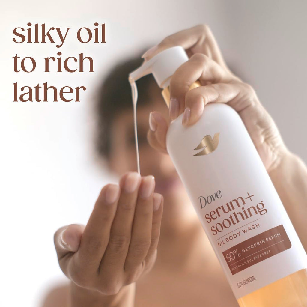 Dove Serum+ Soothing Oil Body Wash 452 ml / 15.3 oz