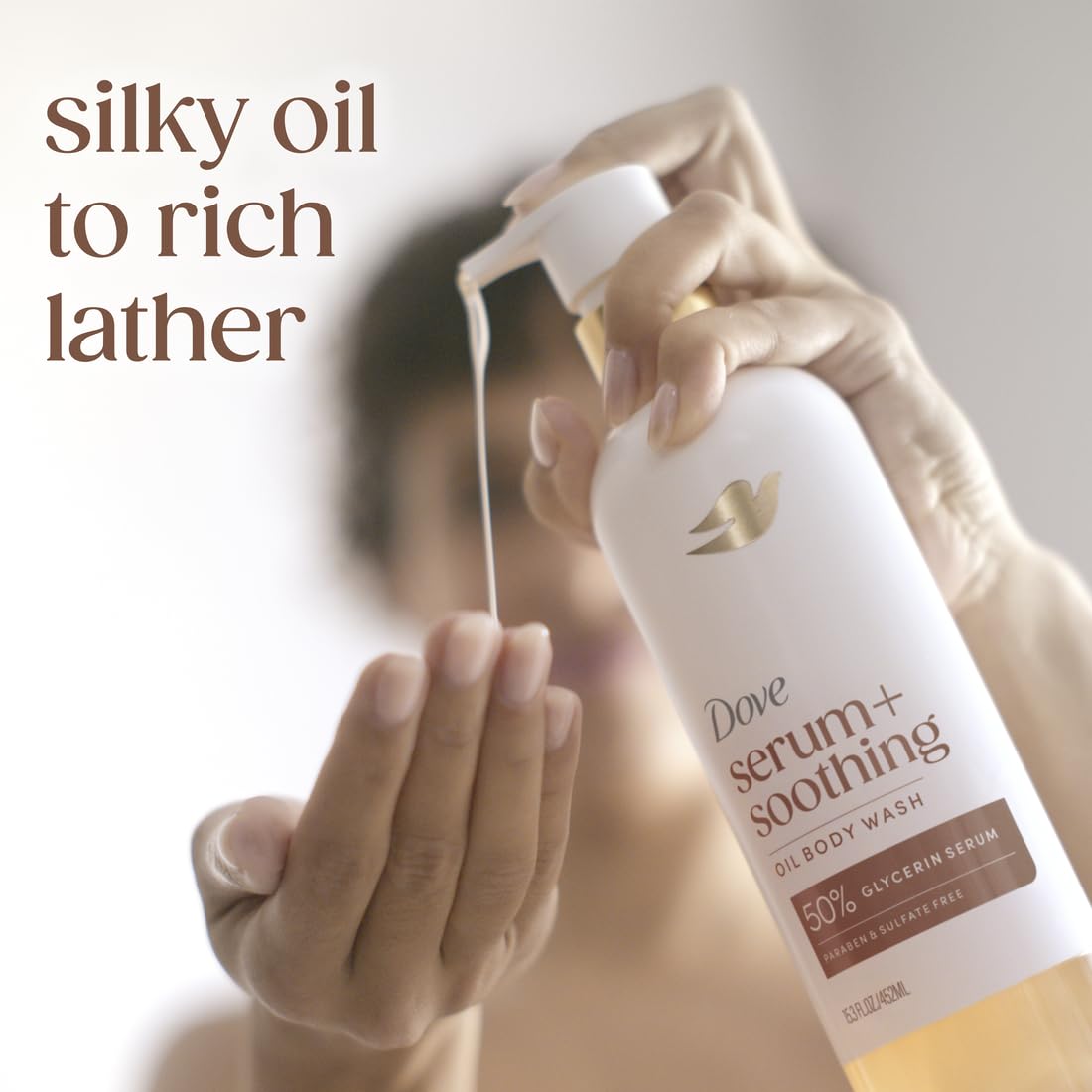 Dove Serum+ Soothing Oil Body Wash 452 ml / 15.3 oz