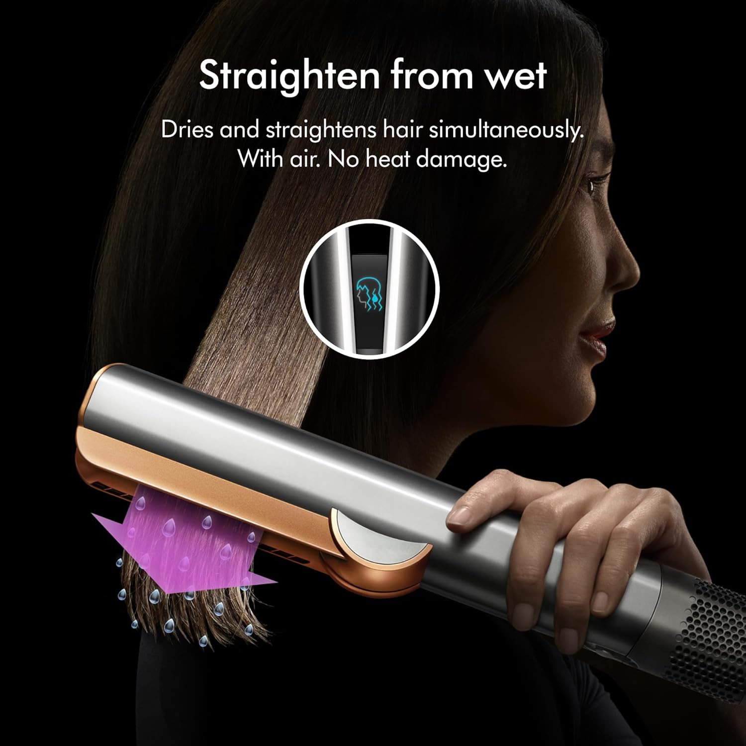 Dyson Airstrait Hair Straightener Strawberry Bronze and Blush Pink