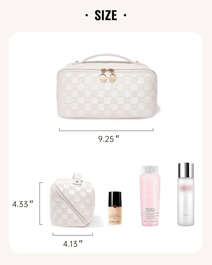 Eachy Travel Makeup & Cosmetics Bag | BA White Medium