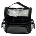 Easy Life Clear Plastic Large Cosmetic Travel Bag | Black