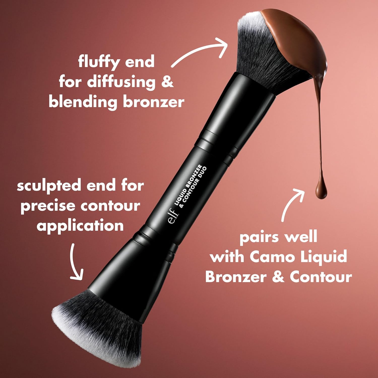 e.l.f. Liquid Bronzer & Contour Duo Brush