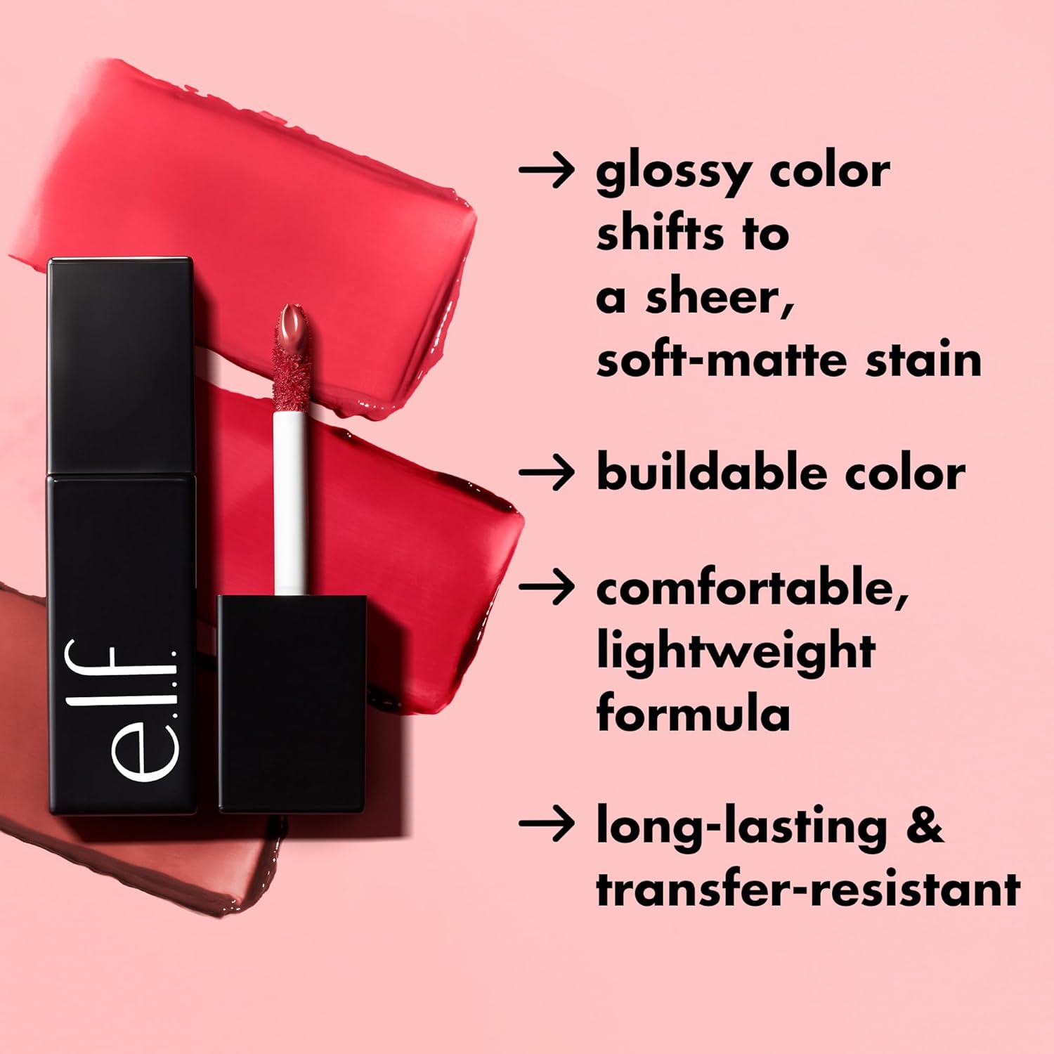 e.l.f. Glossy Lip Stain | Rosa Rizzin'
