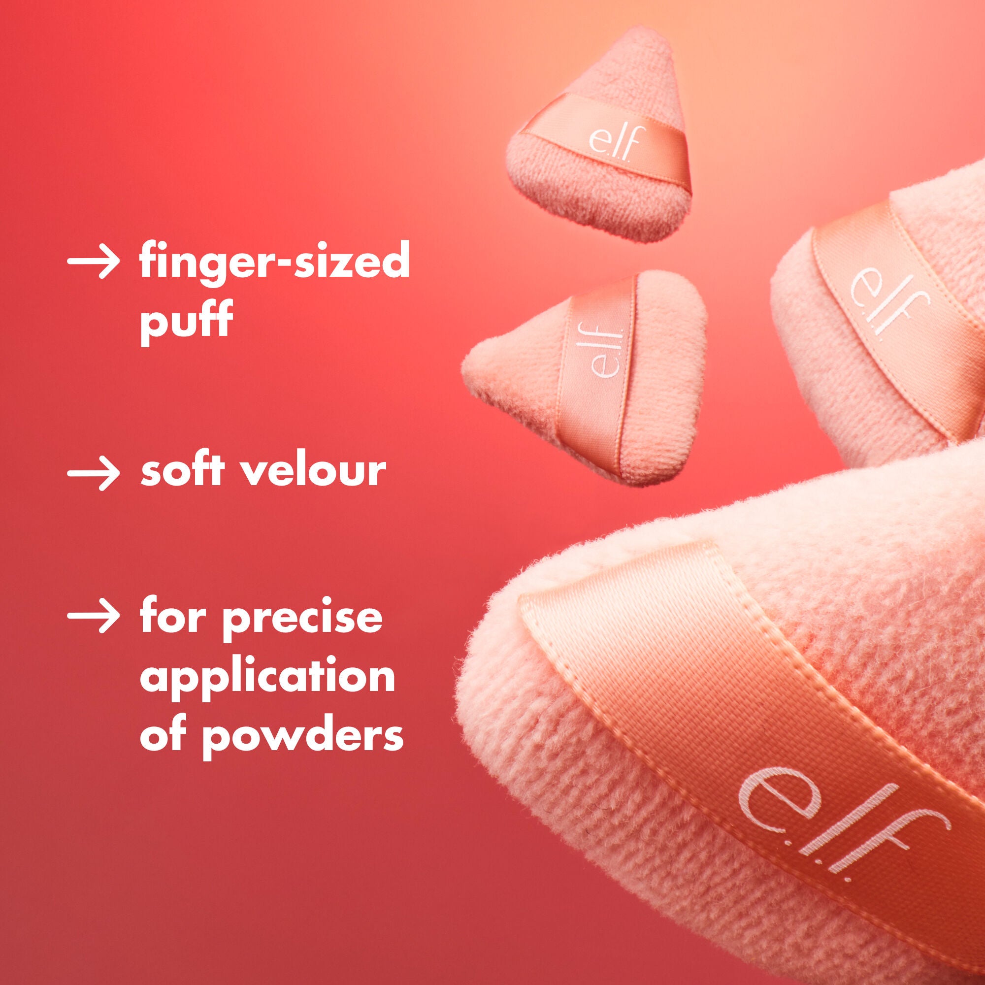 e.l.f. Halo Glow Pinkie Puffs 3-Pack