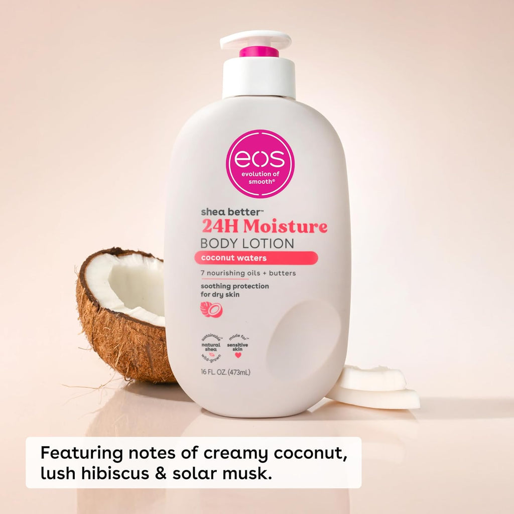 eos Shea Better 24H Moisture Body Lotion 473 ml / 16.0 oz | Coconut Waters