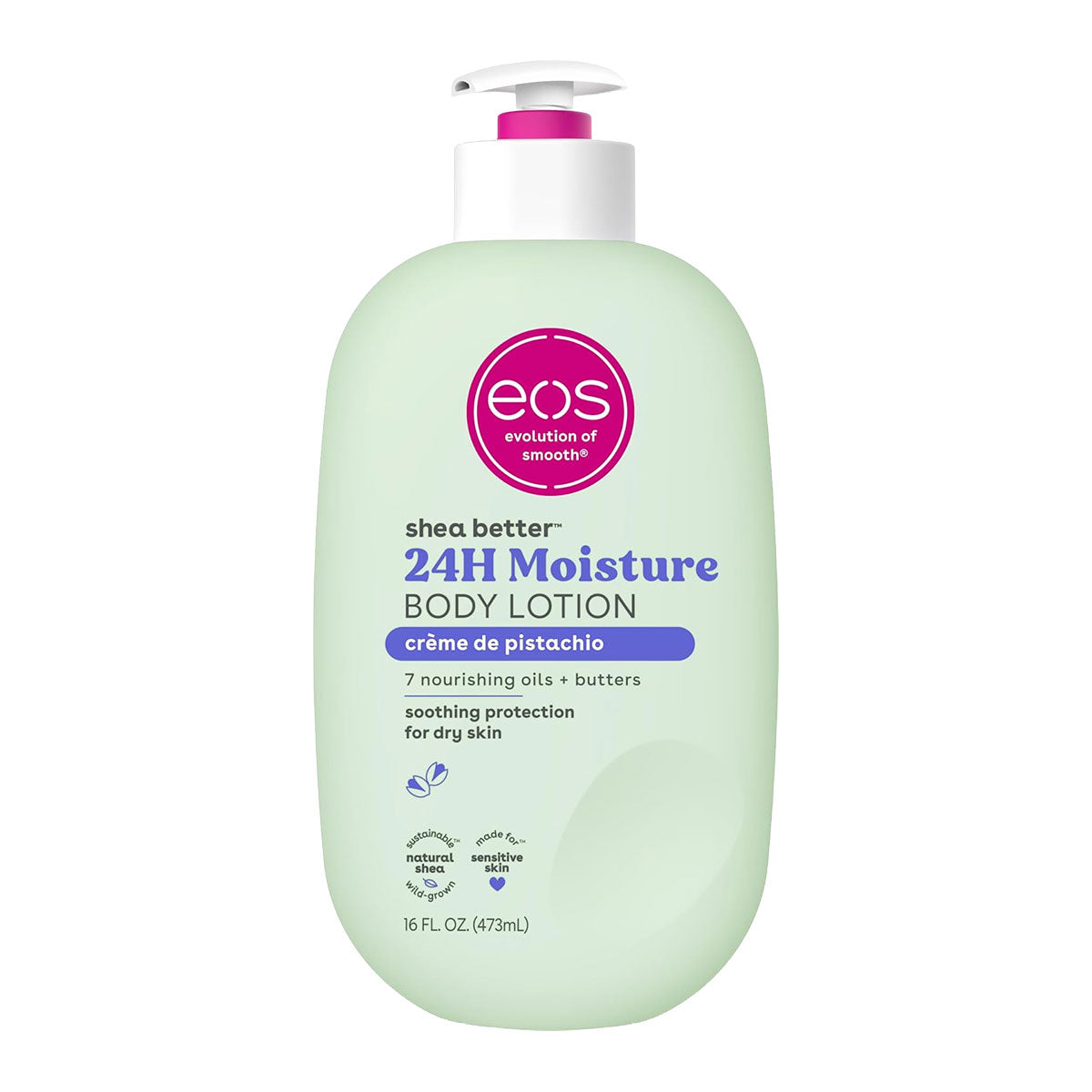 eos Shea Better 24H Moisture Body Lotion 473 ml / 16.0 oz | Crème de Pistacho