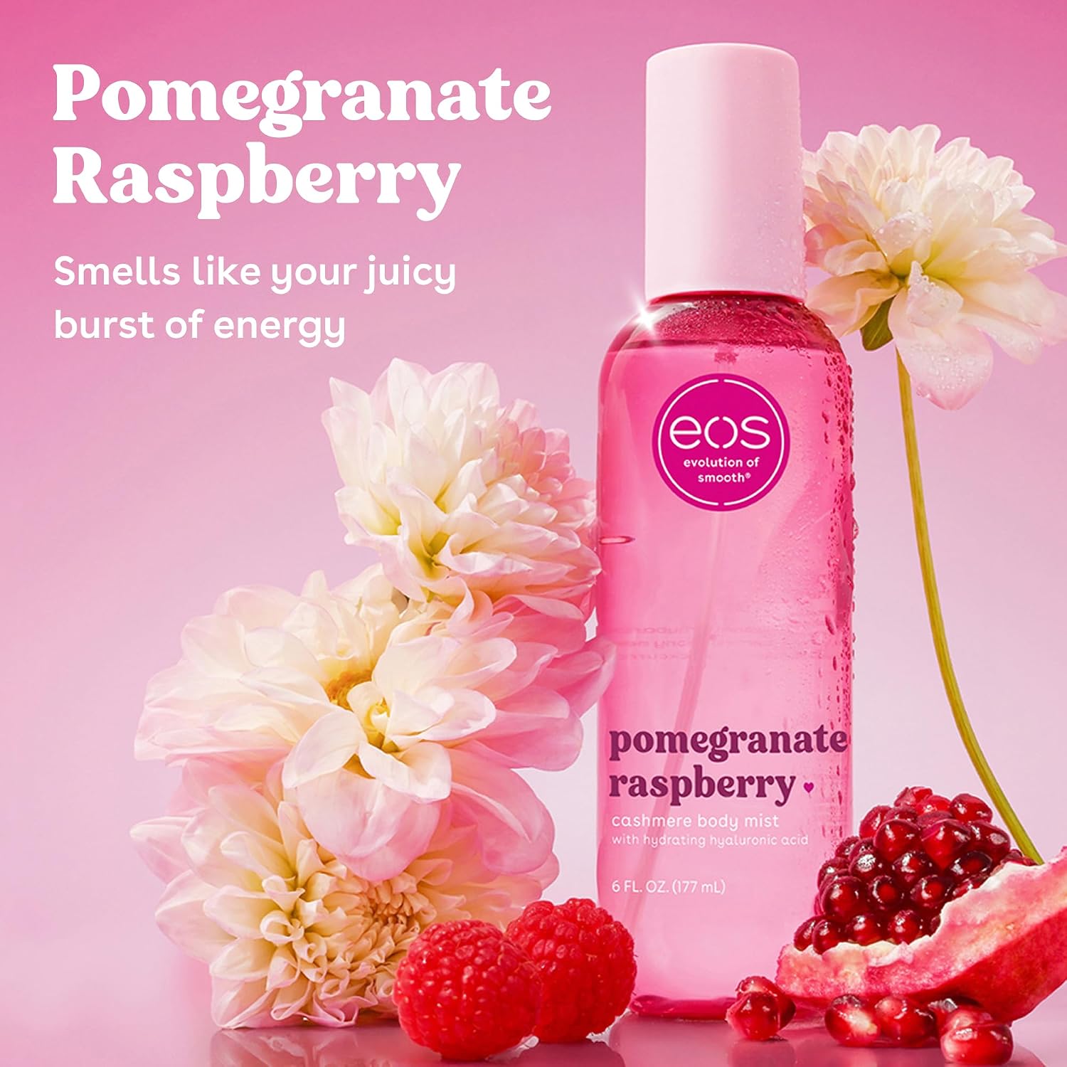 eos Cashmere Body Mist 177 ml / 6 oz | Pomegranate Raspberry