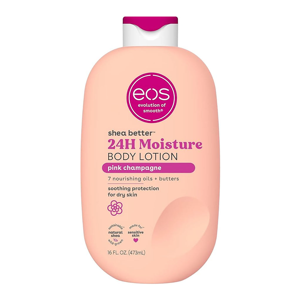 eos Shea Better 24H Moisture Body Lotion 473 ml / 16.0 oz | Pink Champagne