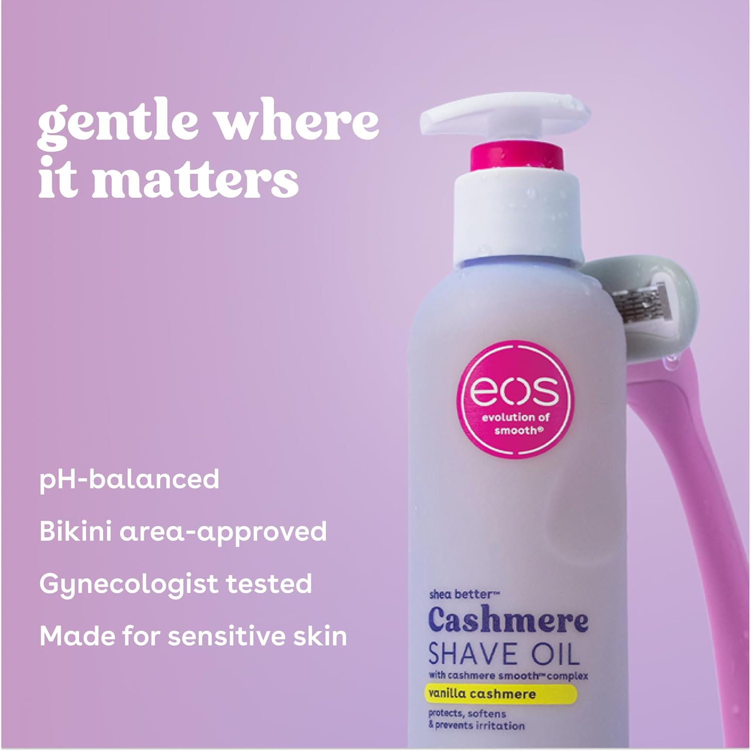 eos Cashmere Shave Oil 177 ml / 6.0 oz