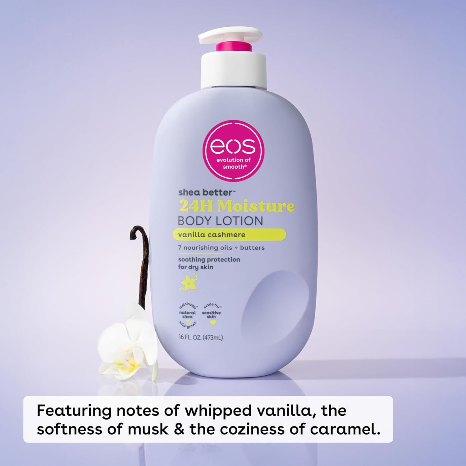 eos Shea Better 24H Moisture Body Lotion 473 ml / 16.0 oz | Vanilla Cashmere