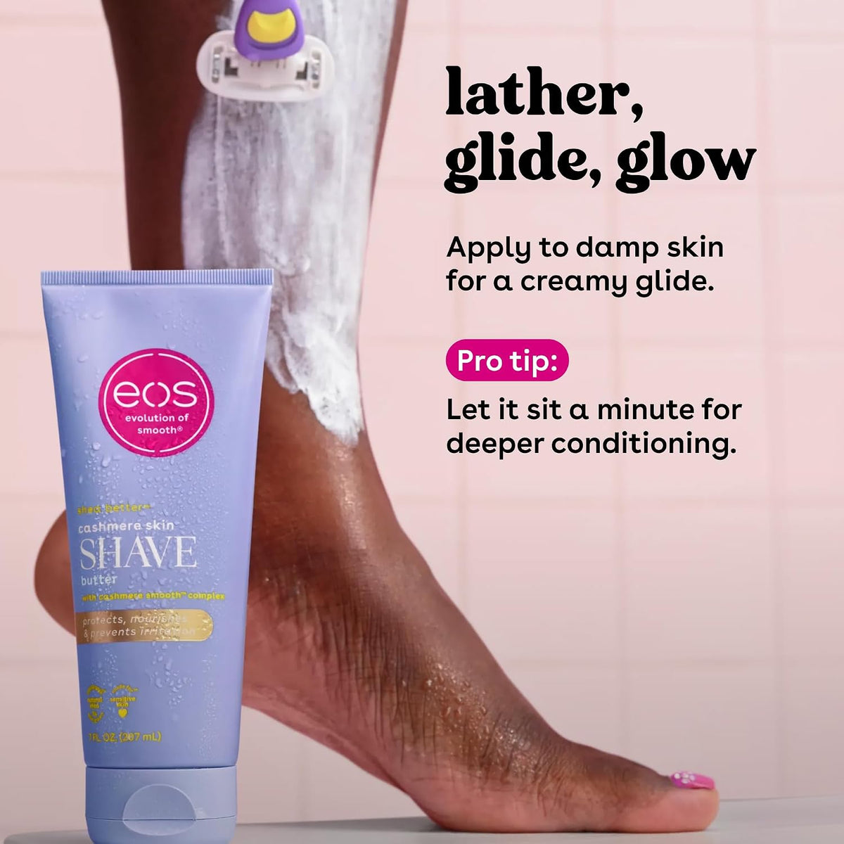 eos Cashmere Skin Shave Butter 207 ml / 7.0 oz | Vanilla Cashmere