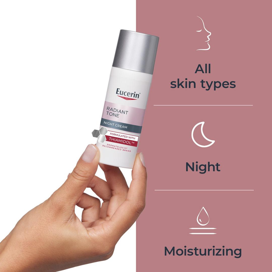 Eucerin Radiant Tone Night Cream Dark Spot Corrector 1.7 oz / 48 g