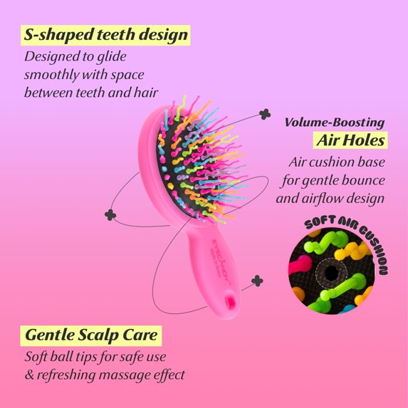 Eyecandy Rainbow Volume S Brush Mini | Pink