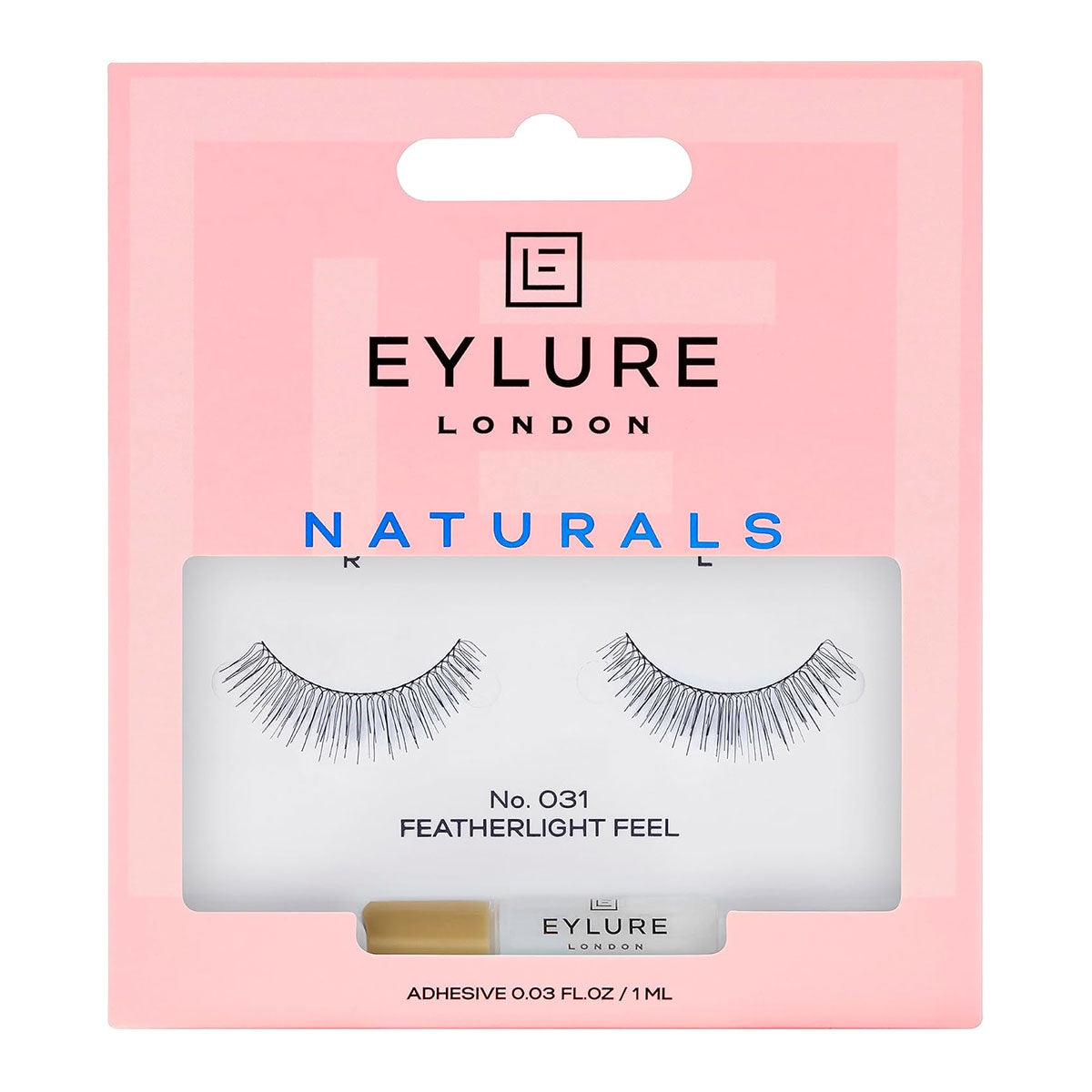 Eylure London Naturals False Lashes + Adhesive 031 Featherlight Feel (1 Pair)