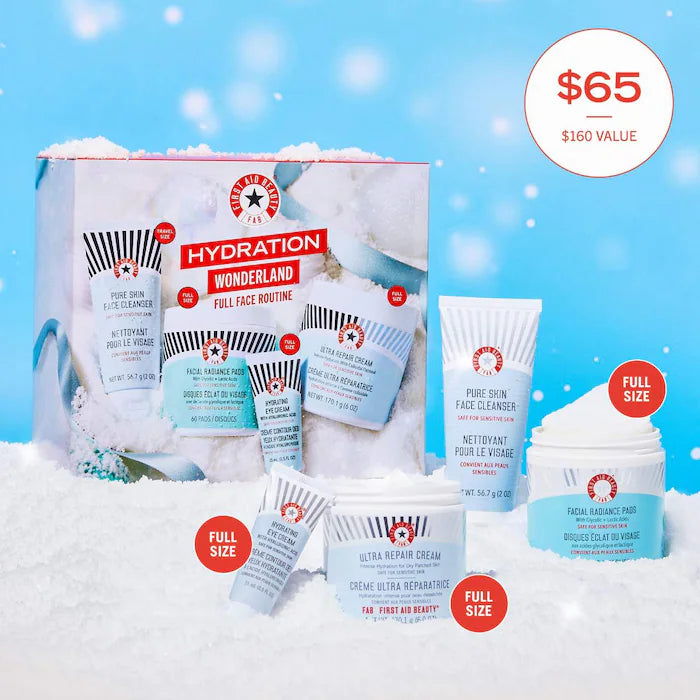 First Aid Beauty Hydration Wonderland Full Face Routine