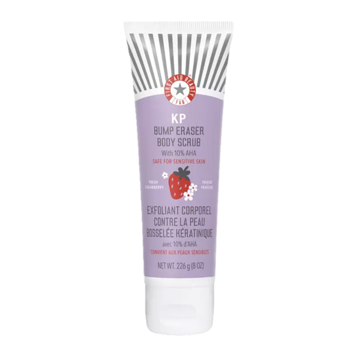First Aid Beauty KP Bump Eraser Body Scrub with 10% AHA Fresh Strawberry Mini 1 oz / 28.3 g