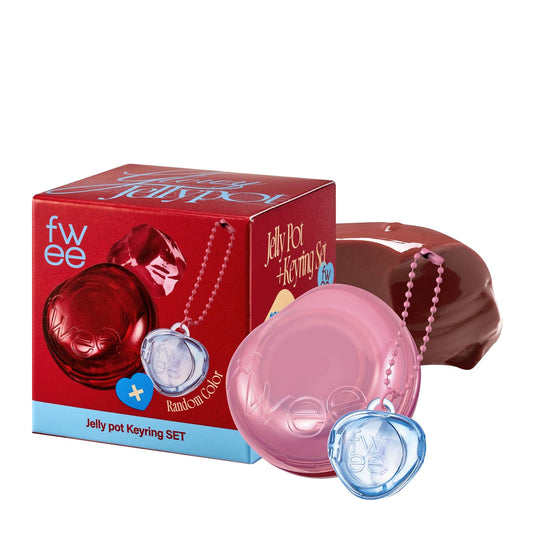 fwee Lip&Cheek Glowy Jelly Pot + Keychain | JS02 Caramelized