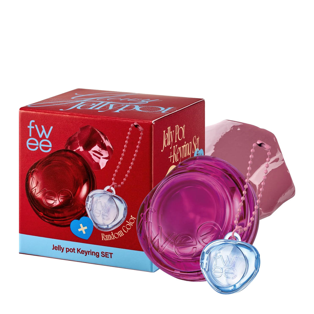 fwee Lip&Cheek Glowy Jelly Pot + Keychain | JM03 Cream Tea