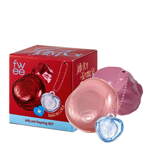 fwee Lip&Cheek Glowy Jelly Pot + Keychain | JN02 Milky