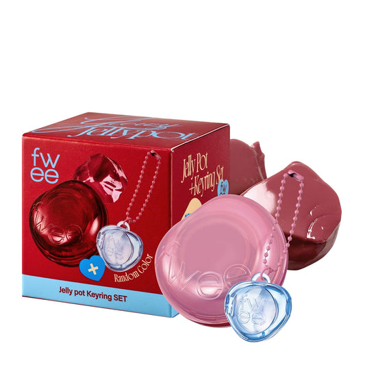 fwee Lip&Cheek Glowy Jelly Pot + Keychain | JS01 Rosy Glaze