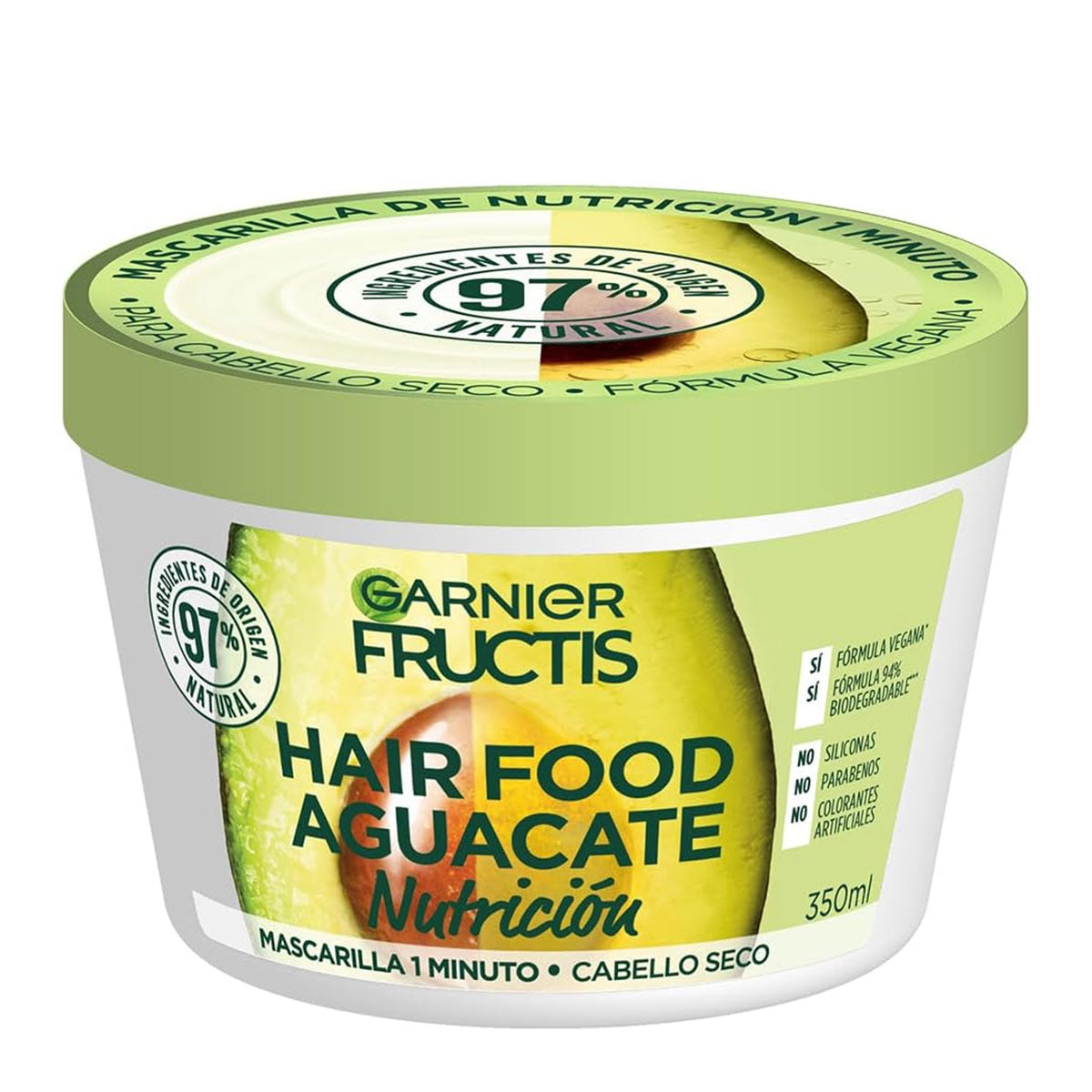 Garnier Fructis Hair Food Aguacate Nutrición Cabello Seco 350 ml