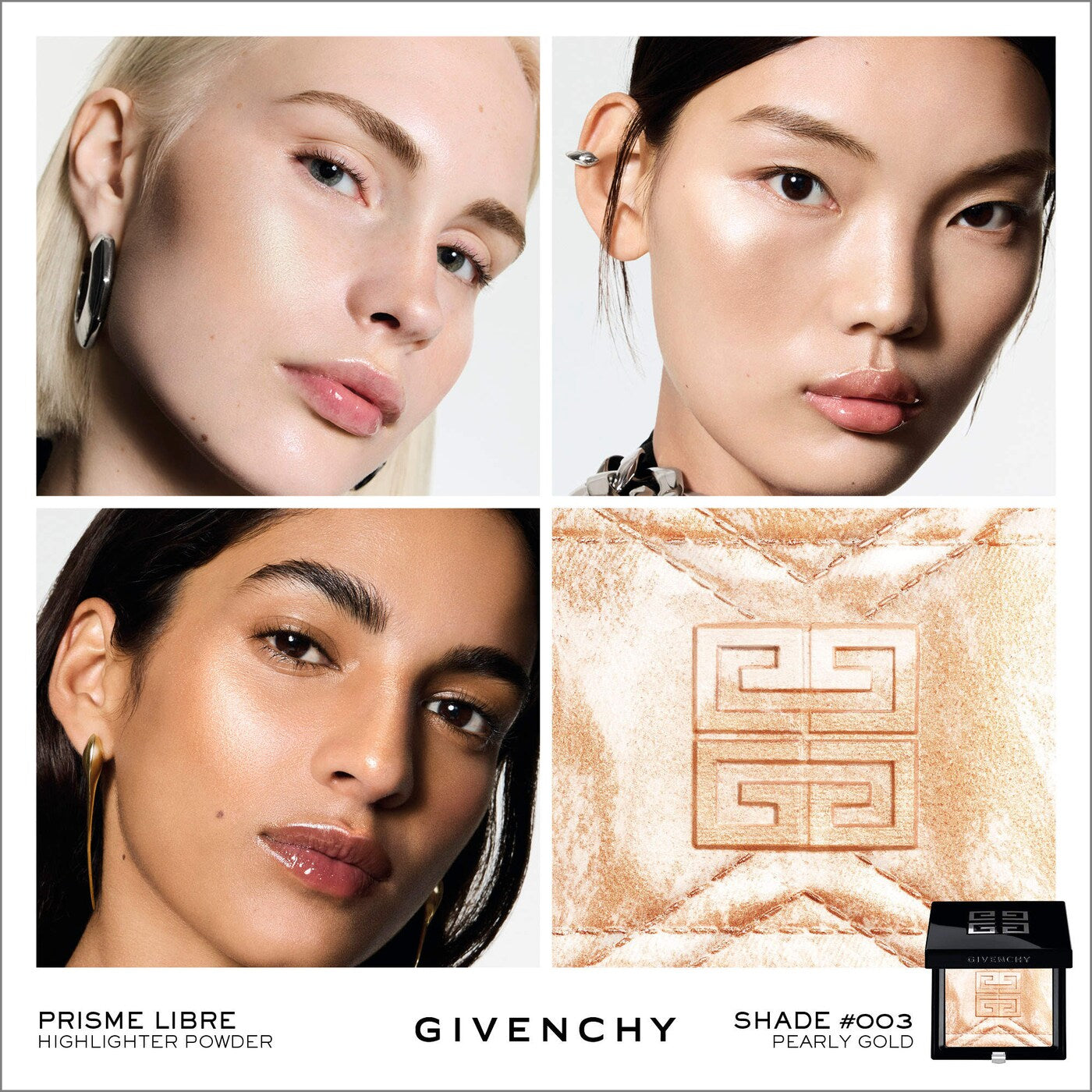 Givenchy Prisme Libre Strobing & Illuminating Highlighter Powder | 003 Pearly Gold