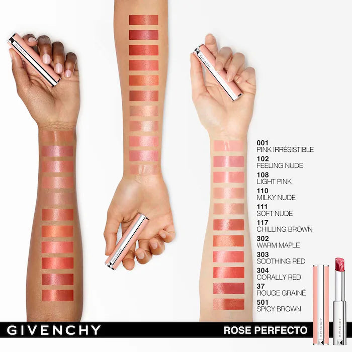 Givenchy Rose Perfecto Lip Balm 24H Hydration | 102 Feel Nude