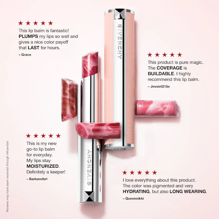 Givenchy Rose Perfecto Lip Balm 24H Hydration | 102 Feel Nude