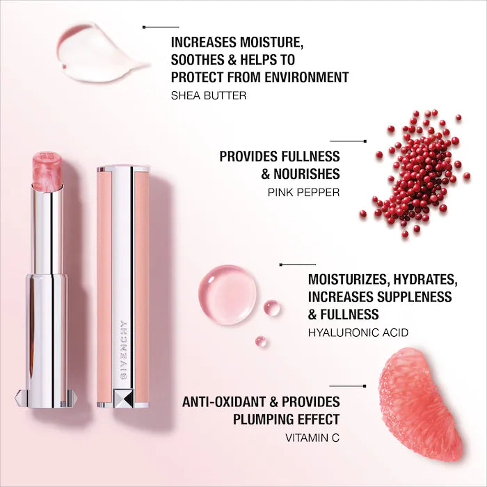 Givenchy Rose Perfecto Lip Balm 24H Hydration | 102 Feel Nude