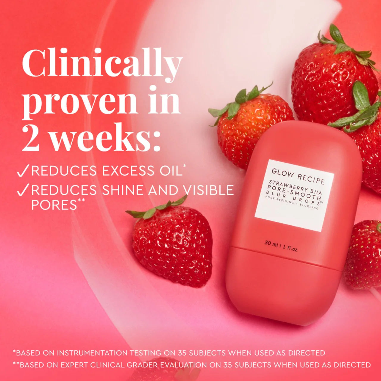 Glow Recipe Strawberry BHA Pore-Smooth Blur Drops Serum 30 ml