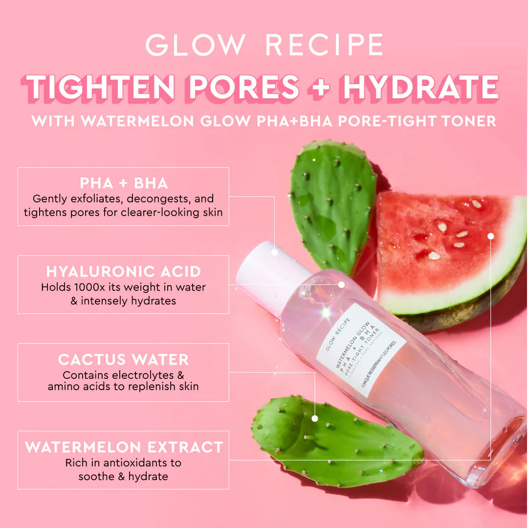 Glow Recipe Watermelon PHA + BHA Toner Deluxe Sample 25 ml