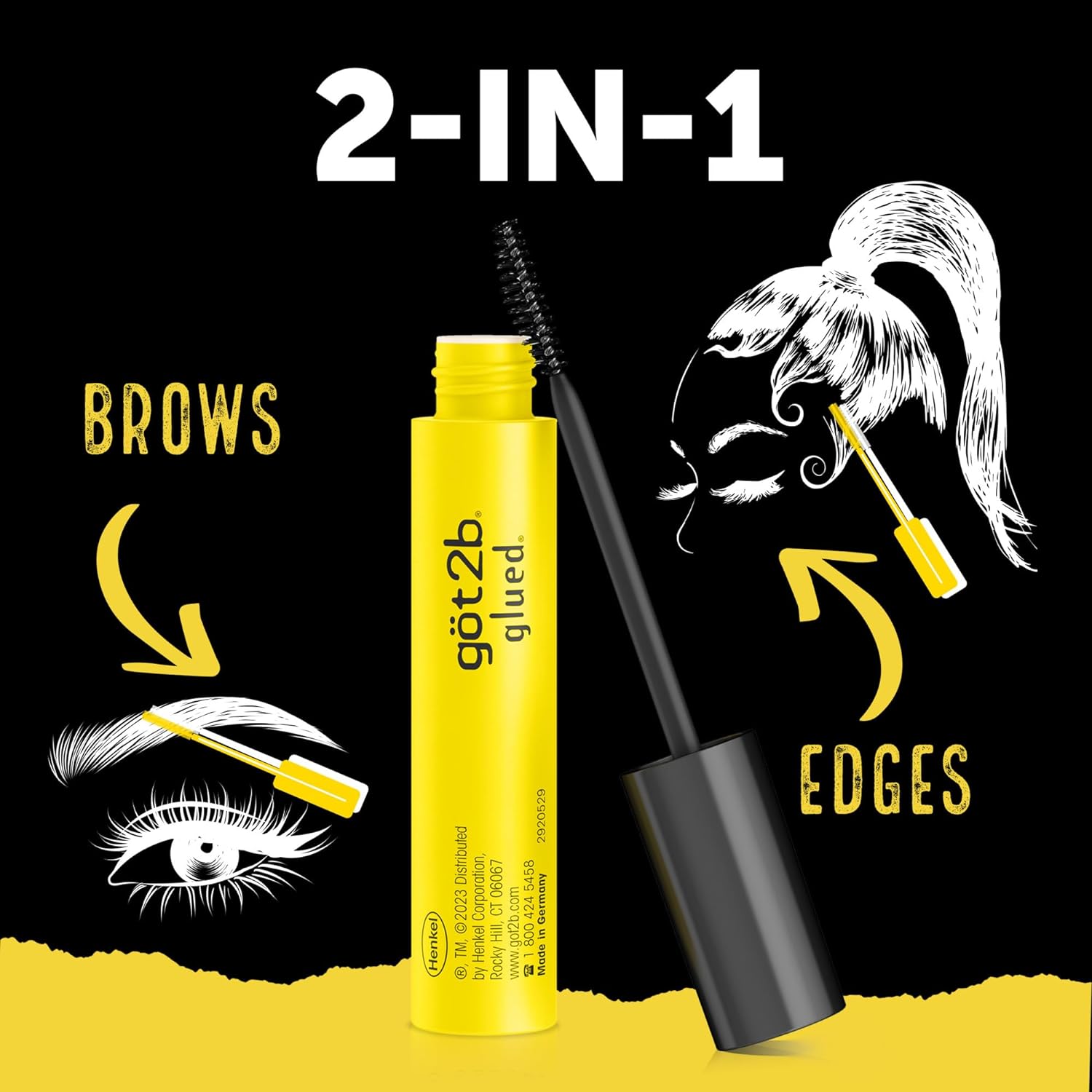 Got2b Glued 2-in-1 Brow & Edge Gel