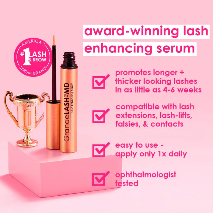 Grande Cosmetics GrandeLASH-MD: Lash Enhancing Serum (3 Month Supply) 0.07 oz / 2 ml