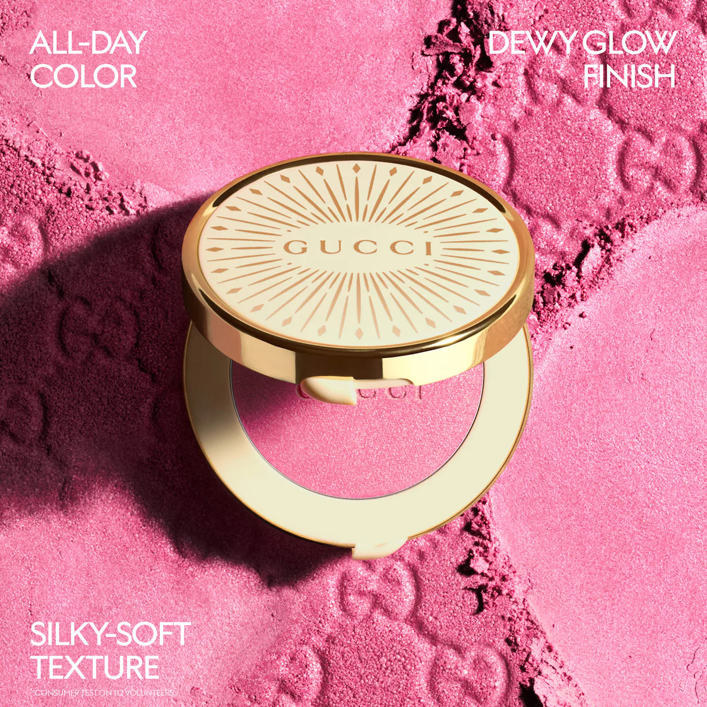 Gucci Glow Dewy Powder Blush | 06 Bright Ruby