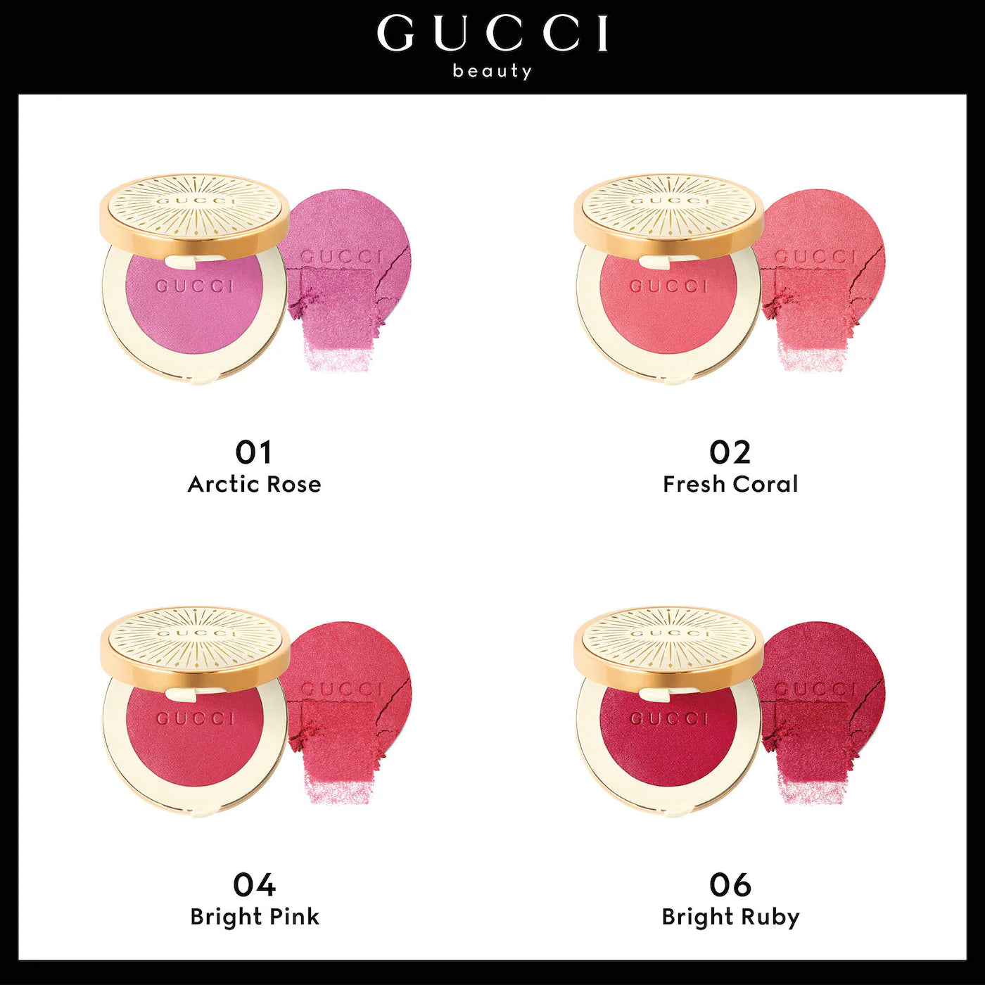 Gucci Glow Dewy Powder Blush | 06 Bright Ruby